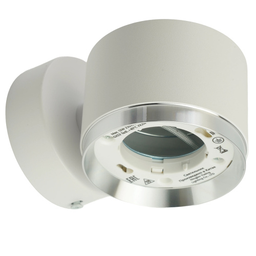 Светильник  настенный Feron HL4598  Barrel DUET 12W, 230V,GX53, белый + хром IP20 фото 10