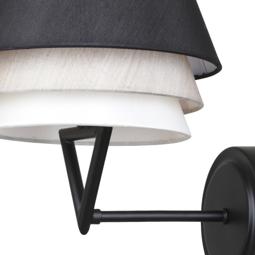 Настенный светильник Escada 10187/1A E27*60W Black/Beige/White фото 2
