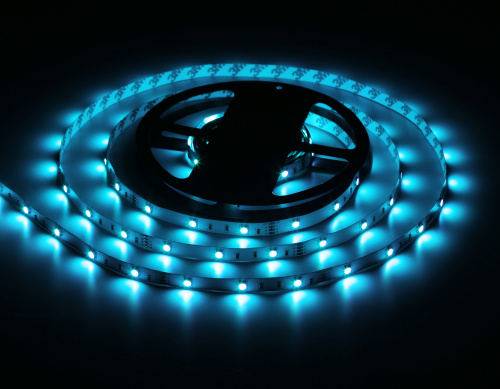 Комплект светодиодной ленты 12В 5050 30Led 7.2Вт/м Цветная RGB IP20 5м фото 6 Комплект светодиодной ленты 12В 5050 30Led 7.2Вт/м Цветная RGB IP20 5м фото 6