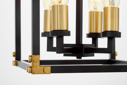 Подвесной светильник Lumina Deco Waldorf LDP 1140-4 BK+MD фото 5