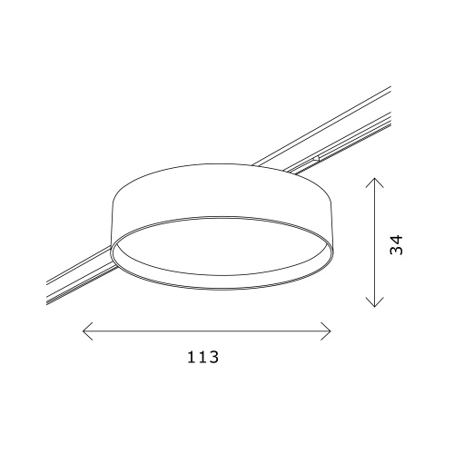 ST670.336.12 Магнитный трековый светильник Латунь LED 1*12W 3000K 500Lm Ra>80 100° IP20 D113xH34 24V SUPER5 фото 2