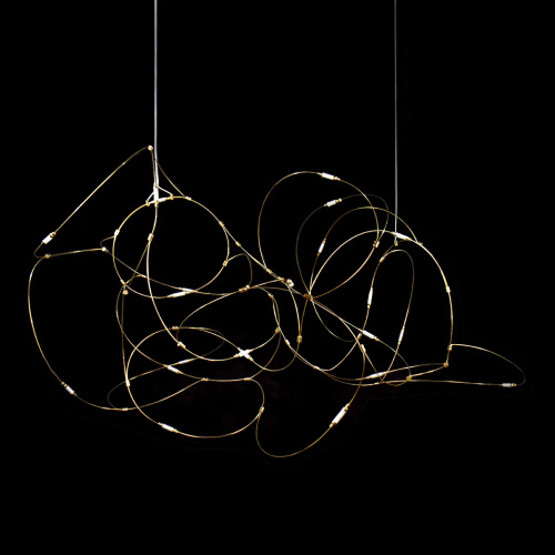 Подвесной светильник 10154P/L1500 gold фото 2