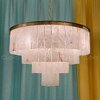 Люстра Cloyd HERCULANUM-B C16 / Ø80 см - алебастр - латунь (арт.11141)