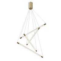 4369/40L HIGHTECH ODL23 235 полированное золото/акрил с пузырьками Подвесной св-к IP20 LED 30W 3000K 1050Лм SPARKY