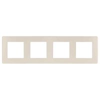 Рамка 4-постовая ЭРА 12 сатин слоновая кость 12-5104-02 Б0052530