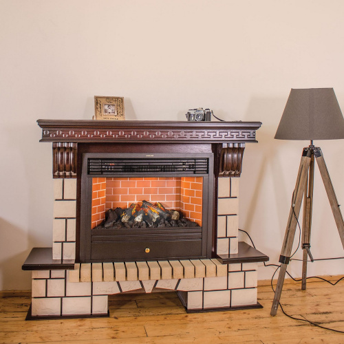 Электрокамин RealFlame Stone 26 AO античный дуб с очагом 3D Novara фото 10 Электрокамин RealFlame Stone 26 AO античный дуб с очагом 3D Novara фото 10