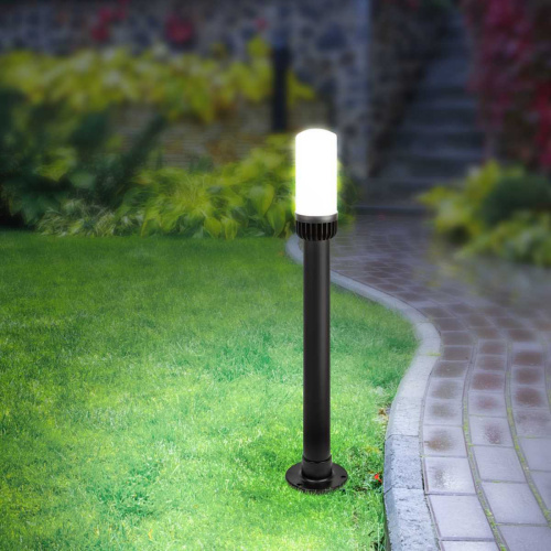 Садово-парковый светильник ЭРА «Поллар» НТУ 01-60-012 напольный черный IP54 Е27 max60Вт h840мм Б0057491 фото 6