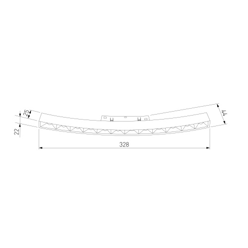 Slim Magnetic Трековый светильник для радиусного шинопровода 12W 4200K Intenso чёрный Ø 800мм 85184/01 фото 4