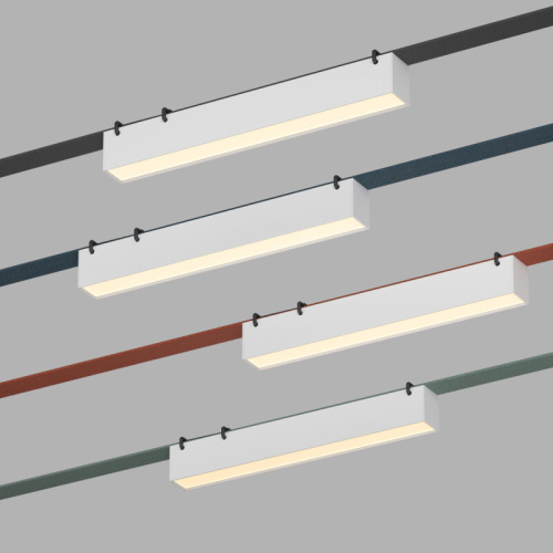 DK5575-WH Cветильник для трека-ремня Belty, серия Linear, со светодиодом, L323*W40*H45мм, 48V DC, 12W, RA90, 120°, 3000K, IP20, белый, алюминий фото 4