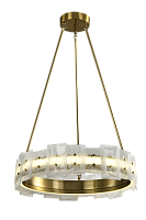 Люстра подвесная латунь LED 50Вт D60см Zortes CLOUD-STONE ZRS.90610.60