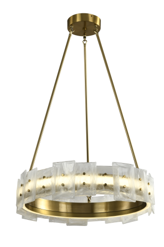 Люстра подвесная латунь LED 50Вт D60см Zortes CLOUD-STONE ZRS.90610.60 Люстра подвесная латунь LED 50Вт D60см Zortes CLOUD-STONE ZRS.90610.60