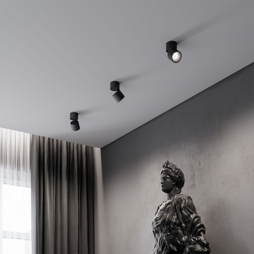 Светильник потолочный поворотный светодиодный Rolly 9W 4000K черный 25112/LED фото 2