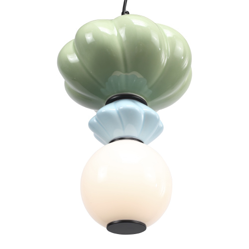 SL6134.403.01 Светильник подвесной ST-Luce черный/зелёный, синий, опаловый LED 1*8W 3000K FLORENTINI фото 3