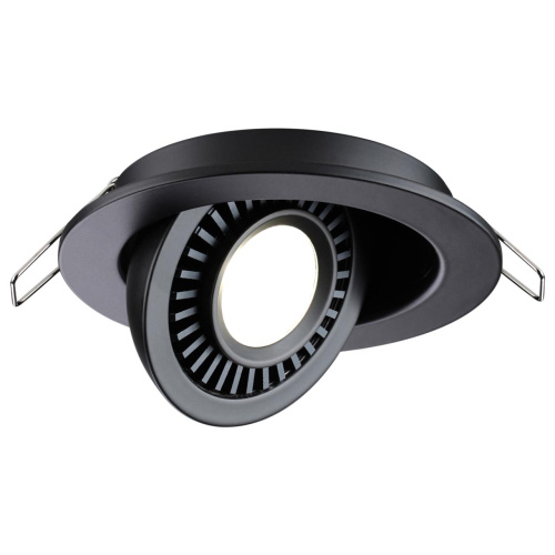 358816 SPOT NT21 530 черный Светильник встраиваемый светодиодный IP20 LED 9W 770Лм 4000K 220V GESSO