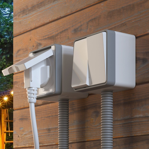 Выключатель двухклавишный влагозащищенный Gallant белый WL15-03-02 фото 2 Выключатель двухклавишный влагозащищенный Gallant белый WL15-03-02 фото 2