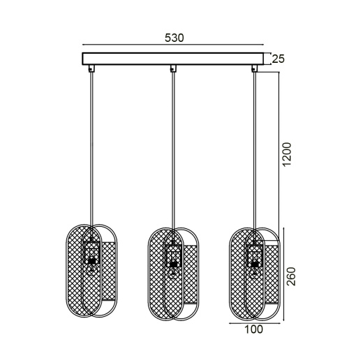 Подвесной светильник Vele Luce City VL6342P03 фото 5