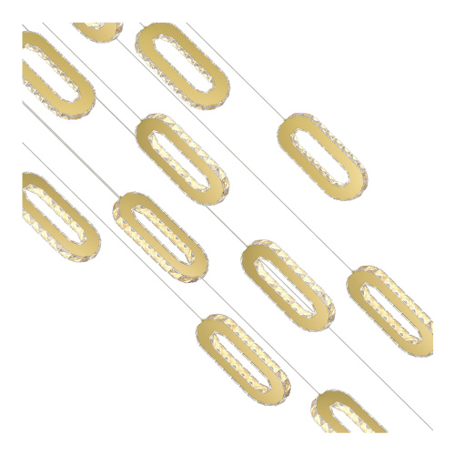 SL6506.203.12 Светильник подвесной ST-Luce Золотистый/Золотистый, Прозрачный LED 12*9W 3000K ALLUNGO фото 3