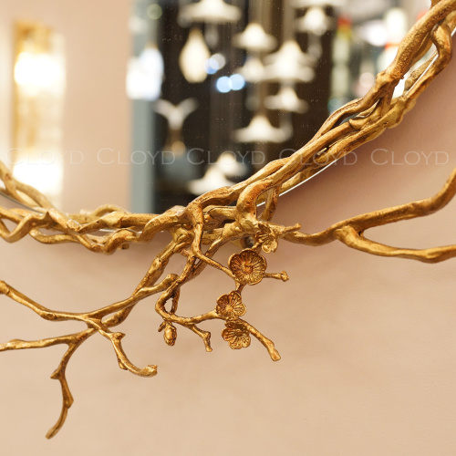 Зеркало Cloyd ZULU Mirror / Ø80 см - латунь (арт.50059) фото 2