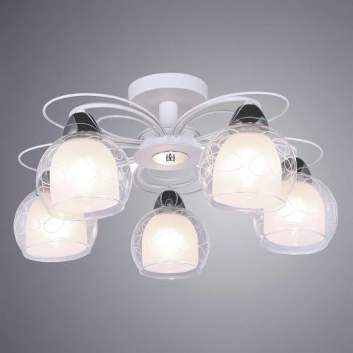 Потолочная люстра Arte Lamp SANSA A7585PL-5WH фото 2 Потолочная люстра Arte Lamp SANSA A7585PL-5WH фото 2