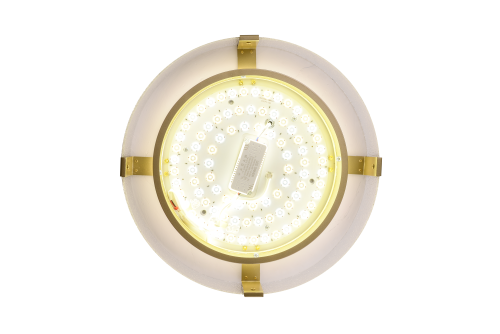 Накладной светильник с подсветкой золото LED 48+15Вт D40см Zortes GERDA ZRS.1097.40 фото 17