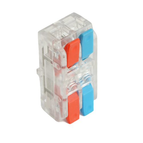 Клемма супер-компактная проходная серии 219 на 2 контакта STEKKER,LD219-422,  (DIY упак 10 шт) фото 4