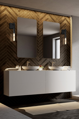 Настенный светильник Vita 1A matt black фото 4