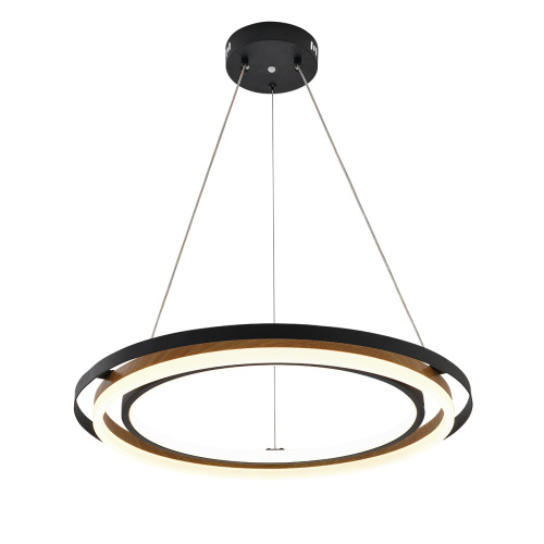 Подвесной светильник Escada 10248/2 LED*82W Black/Wood Подвесной светильник Escada 10248/2 LED*82W Black/Wood