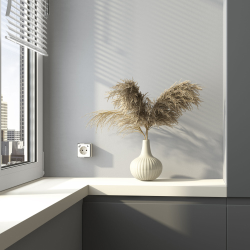 Розетка с заземлением, шторками и USB тип A+C Gallant слоновая кость W5071703 фото 3