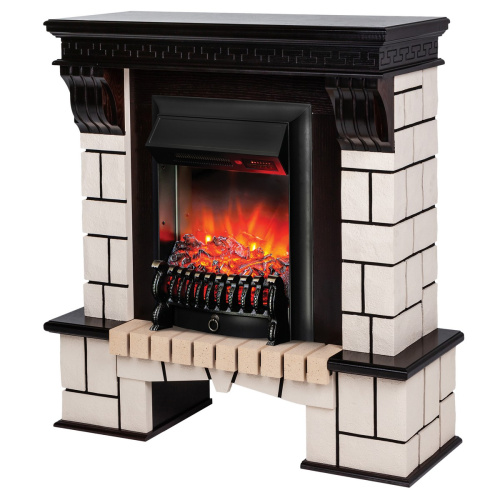 Электрокамин RealFlame Stone AO античный дуб с очагом Fobos Lux BL фото 3 Электрокамин RealFlame Stone AO античный дуб с очагом Fobos Lux BL фото 3