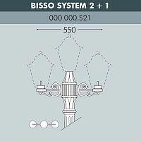Fumagalli Консоль для паркового фонаря FUMAGALLI BISSO SYS 2L+1  000.000.S21.A0
