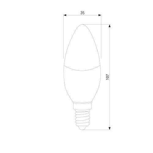 Светодиодная лампа "Свеча" Dimmable C35 7W 4200K E14 BLE1448 фото 2 Светодиодная лампа "Свеча" Dimmable C35 7W 4200K E14 BLE1448 фото 2