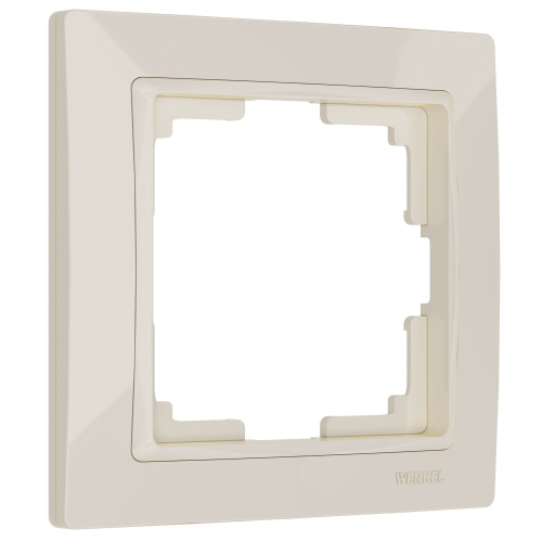 Рамка из поликарбоната на 1 пост Snabb Basic слоновая кость W0012003 Рамка из поликарбоната на 1 пост Snabb Basic слоновая кость W0012003