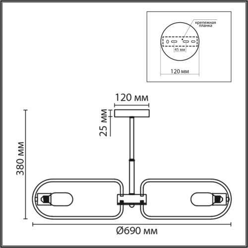 8058/8C COMFI LN24 000 черный, медь/ металл/ Люстра потолочная E27 8*60W 220V ALMIRA фото 4 8058/8C COMFI LN24 000 черный, медь/ металл/ Люстра потолочная E27 8*60W 220V ALMIRA фото 4