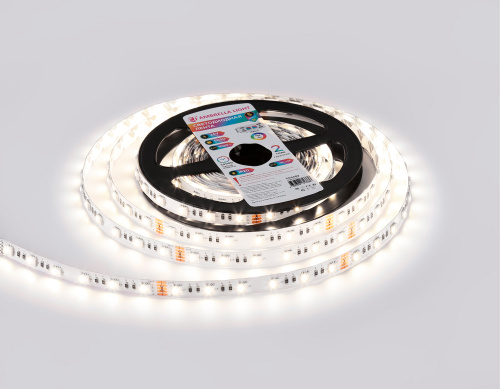 Светодиодная лента 24В 5050 60Led 10Вт/м Цветная RGB+W 4500K IP20 5м фото 9