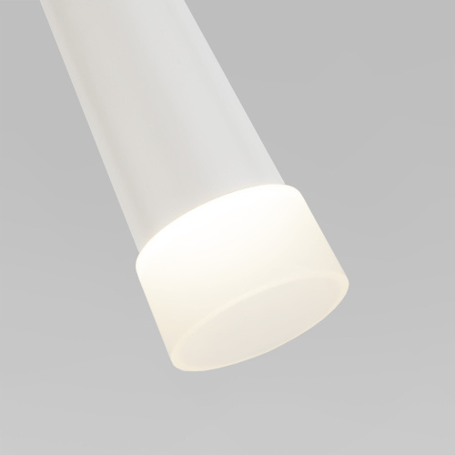 Подвесной светодиодный светильник DLR038 7+1W 4200K белый матовый фото 4