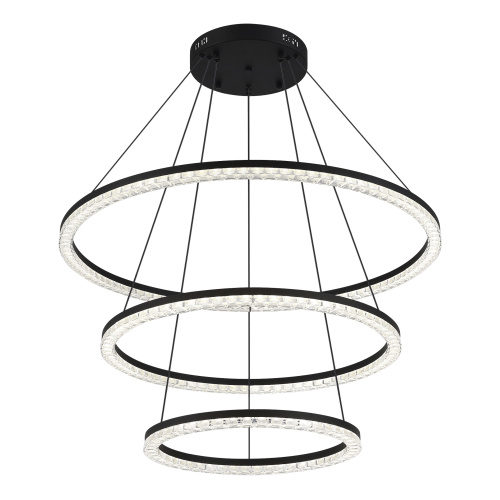 SL1018.403.03 Светильник подвесной ST-Luce черный/прозрачный LED 1*130W 4000K EUCLIDICS фото 4