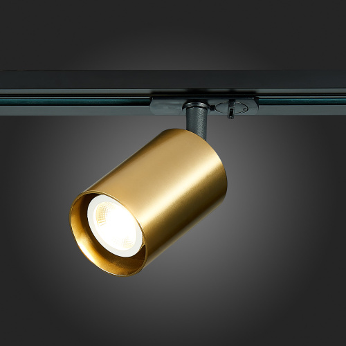 ST302.206.01 Св-к трек. Золотистый GU10 1*50W  IP20 L100xW70xH172 220V Без ламп BASE фото 9