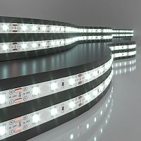 Светодиодная лента 24 В 4,8 Вт/м 60 Led/м 2835 IP20, холодный белый 6500K, 5 м Лента светодиодная 24V 4,8W 60Led 2835 IP20 холодный белый, 5м