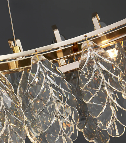 Люстра D8011P/R-800 gold/smoky фото 2 Люстра D8011P/R-800 gold/smoky фото 2