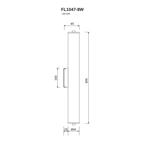 Бра Charme FL1047-8W фото 5 Бра Charme FL1047-8W фото 5