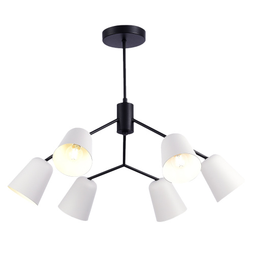 SLE155942-06 Светильник потолочный Черный/Белый E14 6*40W MARIO фото 4