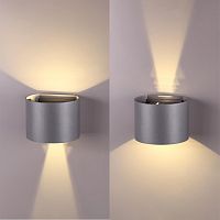 358003 STREET NT19 744 темно-серый Ландшафтный светильник IP54 LED 3000К 2*3W 85-265V KAIMAS