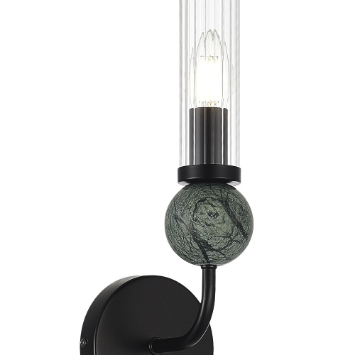 SL1244.401.01 Светильник настенный ST-Luce черный/прозрачный E14 1*40W MEDEA фото 2