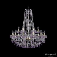 Люстра хрустальная 1410/12+6/300/h-95 G V7010 Bohemia Ivele Crystal (Богемия Ивеле Кристалл)