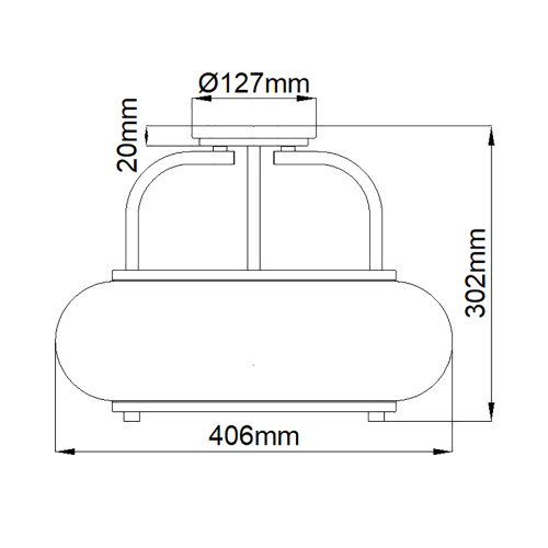 Потолочный светильник Quoizel, Арт. QZ-TRILOGY-SF-M фото 2 Потолочный светильник Quoizel, Арт. QZ-TRILOGY-SF-M фото 2