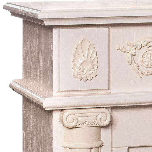 Каминокомплект ATTICA/СИЦИЛИЯ Слоновая кость с очагом Электроочаг MOONBLAZE LUX/МУНБЛЕЙЗ фото 3