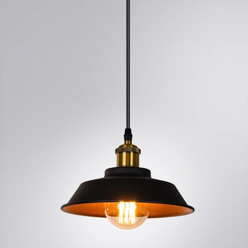 Подвесной светильник Arte Lamp CAPPELLO A7038SP-1BK фото 2 Подвесной светильник Arte Lamp CAPPELLO A7038SP-1BK фото 2