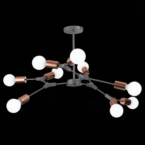 SLE106403-09 Светильник потолочный Серый, Розовое золото E27 9*60W PALARE фото 8