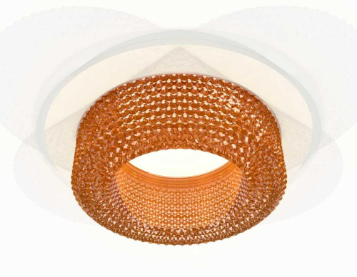 Комплект встраиваемого светильника Ambrella light Techno Spot XC7621024 SWH/CF белый песок/кофе (C7621, N7195)