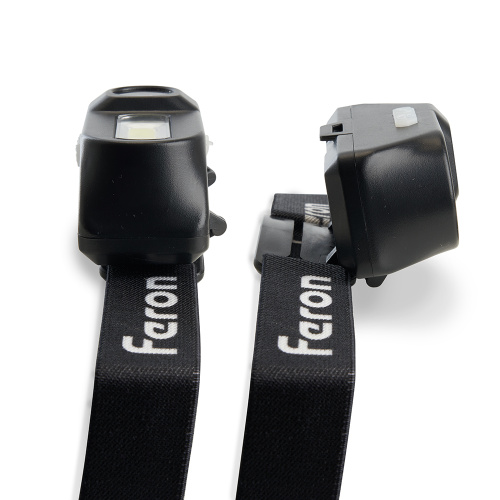 Фонарь налобный Feron TH2309 с аккумулятором USB Type-C 1*18650, 3W+2W XPE+COB IP44, пластик фото 2